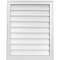 Ekena Millwork Vertical Surface Mount PVC Gable Vnt: Non-Functional, w/2"W x 1-1/2"H, Brickmould Frame, 24"W x 30"H GVPVE24X3002SN - alternate 1